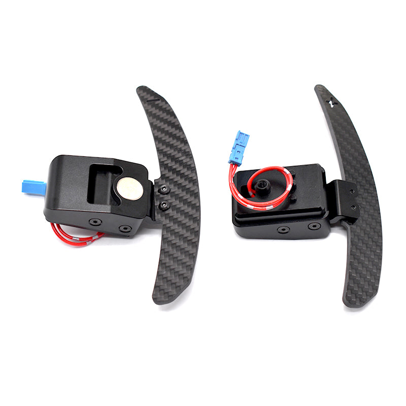BMW F-Series Magnetic Carbon Fiber Paddle Shifter Extenders — Plug & Play