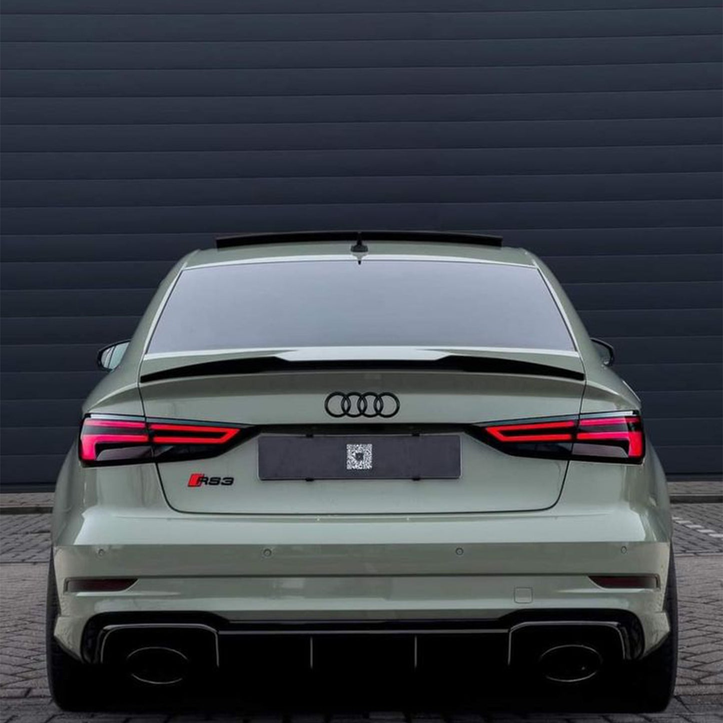 Premium Carbon Fiber Rear Trunk Spoiler for Audi A3 / S3 / RS3 Sedan (8V)