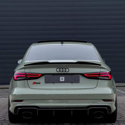 Premium Carbon Fiber Rear Trunk Spoiler for Audi A3 / S3 / RS3 Sedan (8V)