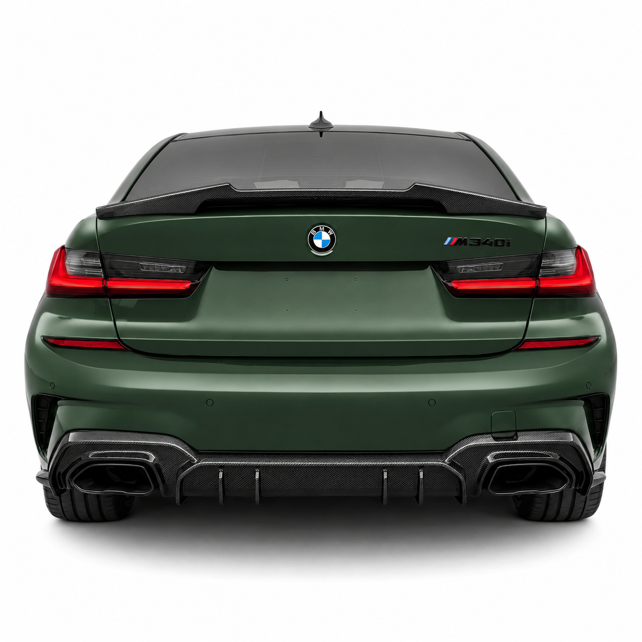 Carbon Fiber Rear Diffuser – BMW 3 Series G20 2019–2022 | AO Style | Pre-LCI M Sport