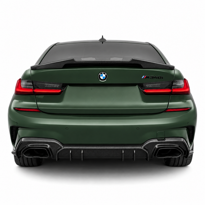 Carbon Fiber Rear Diffuser – BMW 3 Series G20 2019–2022 | AO Style | Pre-LCI M Sport