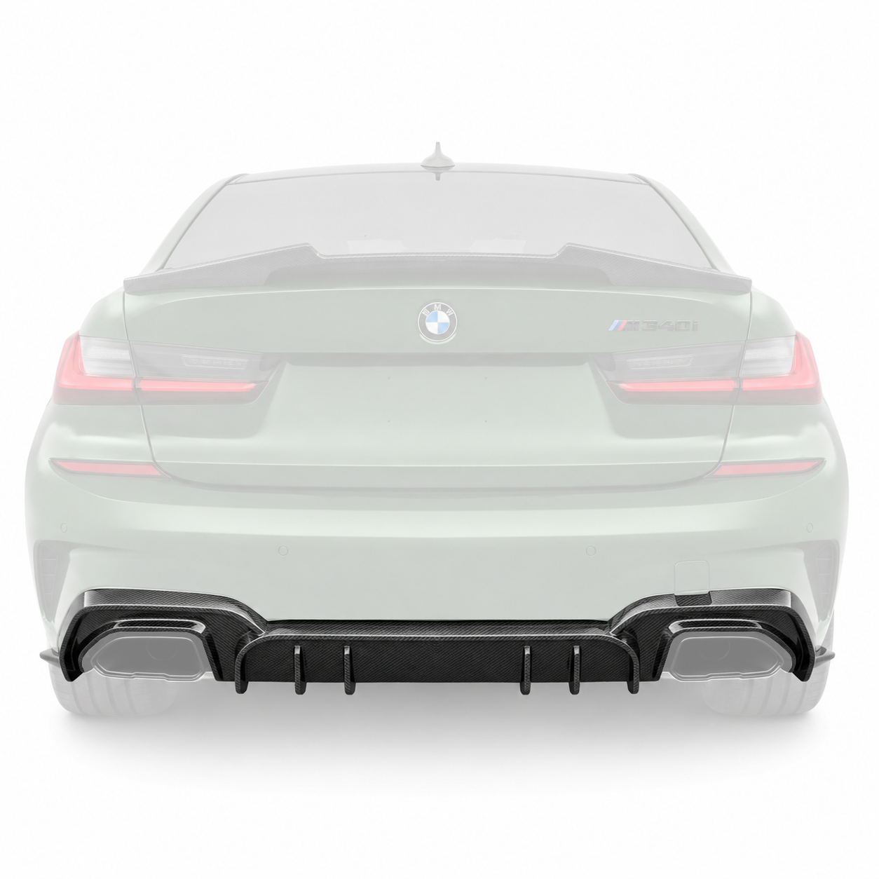 Carbon Fiber Rear Diffuser – BMW 3 Series G20 2019–2022 | AO Style | Pre-LCI M Sport