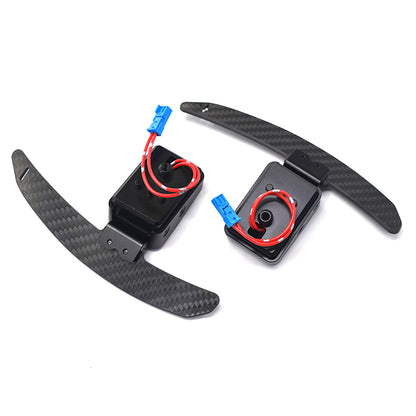 BMW F-Series Magnetic Carbon Fiber Paddle Shifter Extenders — Plug & Play