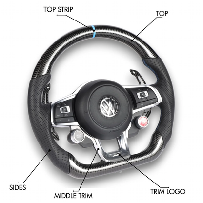 Customisable Volkswagen Mk7 / Mk7.5 Steering Wheel