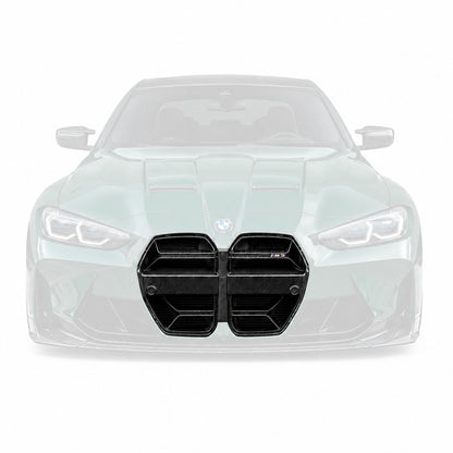 Dry Carbon Fiber  BMW BMW M3 G80 G81 / M4 G82 G83 CSL Style Front Grille | With & Without ACC