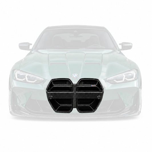 Dry Carbon Fiber  BMW BMW M3 G80 G81 / M4 G82 G83 CSL Style Front Grille | With & Without ACC