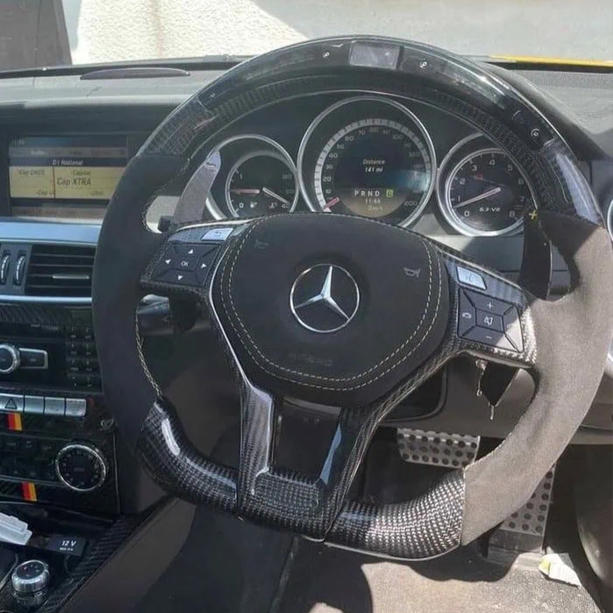 Mercedes AMG Carbon Fiber Magnetic Paddle Shifters | W204 C63, W212 E63, W176 A45