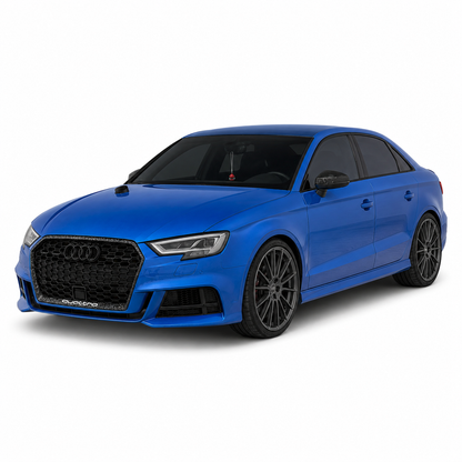 RS3 Style Honeycomb Front Grille with Carbon Fiber Frame For Audi A3 / S3 8V.5 2017–2020 | With & Without ACC