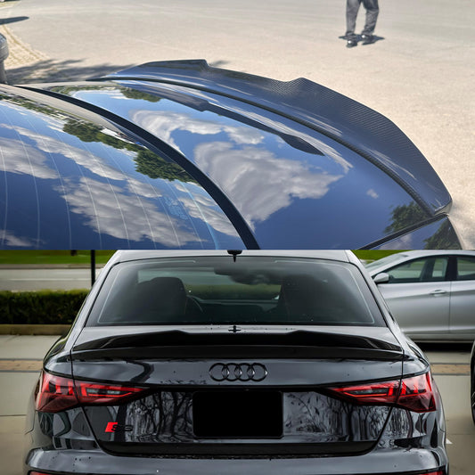 Premium Carbon Fiber Rear Trunk Spoiler for Audi A3 / S3 / RS3 Sedan (8V)